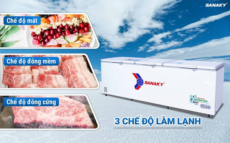 Đa dạng chế độ làm lạnh - Linh hoạt bảo quản theo nhu cầu