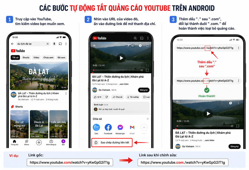 tự động tắt quảng cáo YouTube trên Android 1