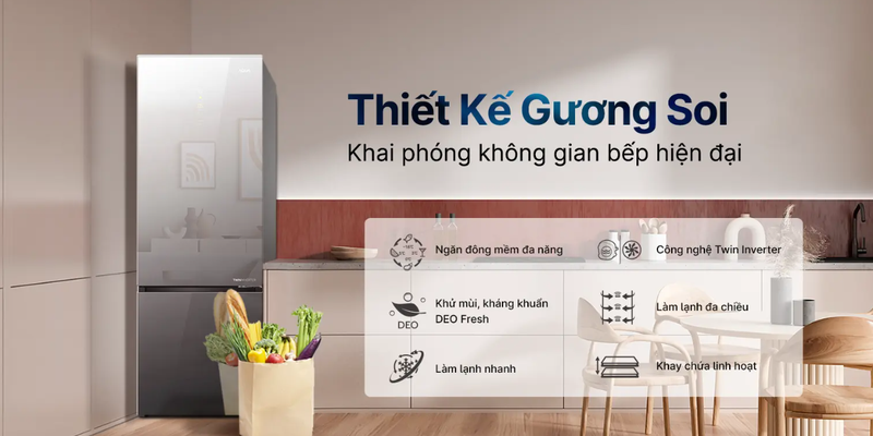 Tủ lạnh Aqua ngăn đông dưới