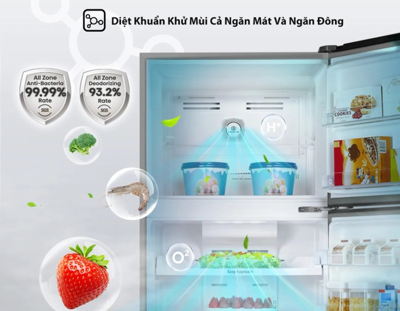 Diệt khuẩn khử mùi với tủ lạnh Hisense