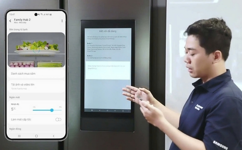 Tủ lạnh không hiển thị màn hình ảnh 3