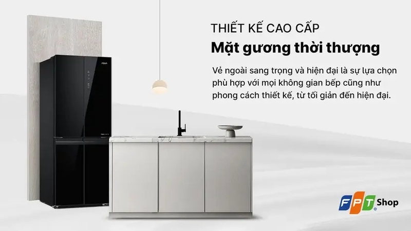 tủ lạnh mặt gương sang trọng 5