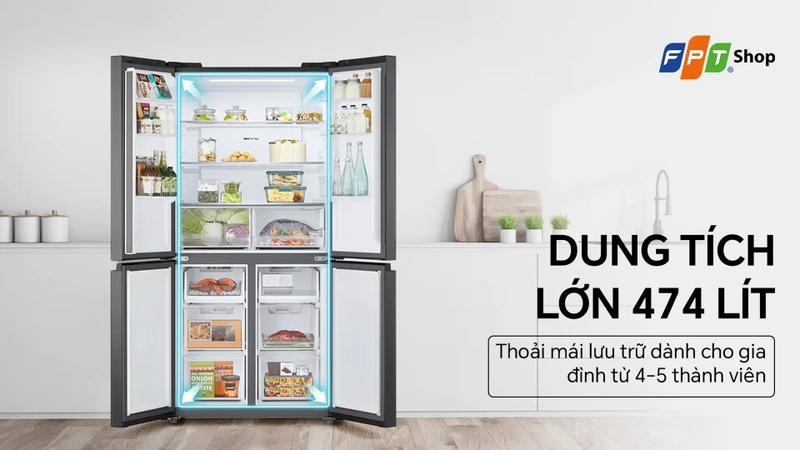 Tủ lạnh mặt gương tốt nhất 2026 3