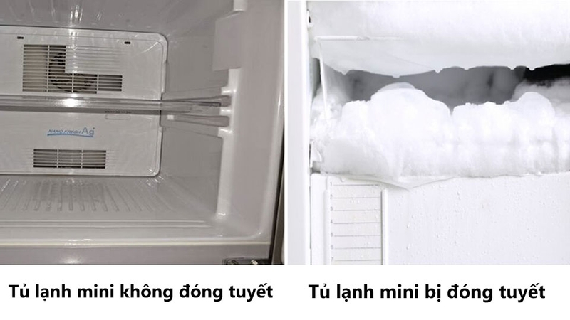 tủ lạnh mini không đóng tuyết