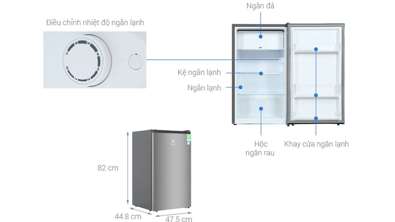 tủ lạnh mini không đóng tuyết hình 3