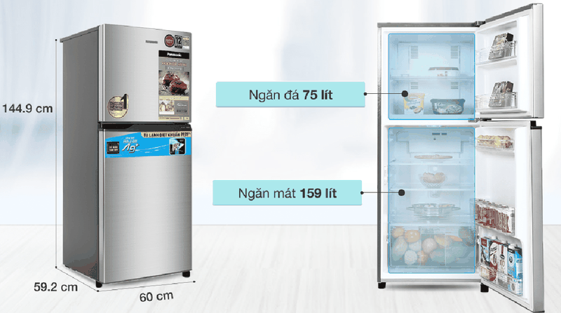 Tủ lạnh Panasonic Inverter 234 lít NR-TV261APSV