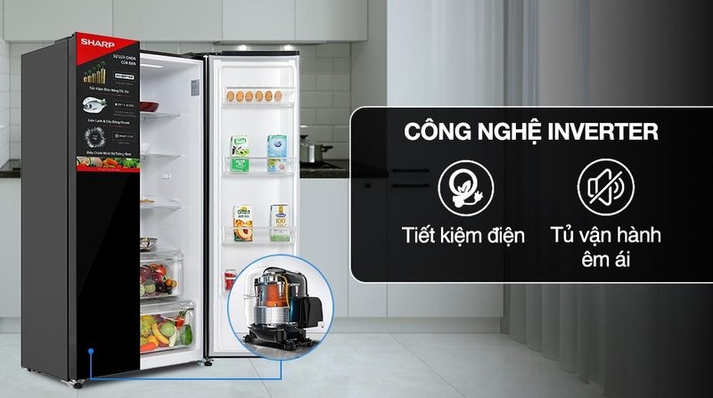 Công nghệ Inverter trên tủ lạnh side by side