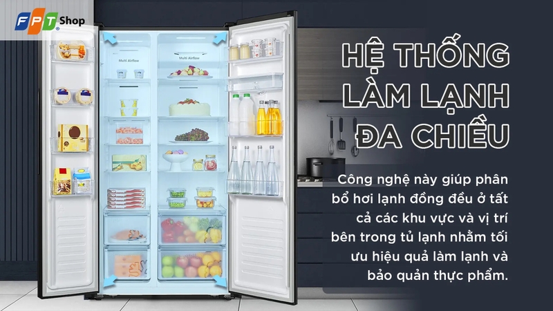 tủ lạnh Side by side bán chạy đầu năm 2025 hình 1