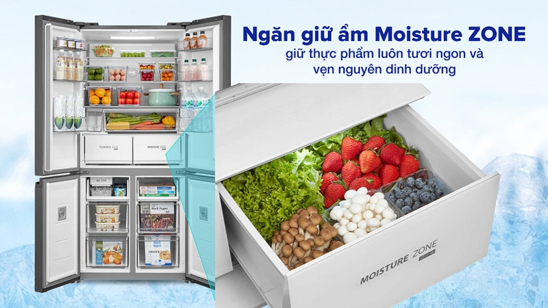 Ngăn giữ ẩm tủ lạnh Toshiba
