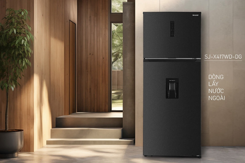 Tủ lạnh Sharp Inverter 417 lít SJ-X417WD-DG 1