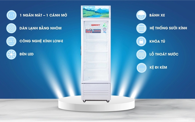 Tủ mát Sanaky VH-168KL 130 lít