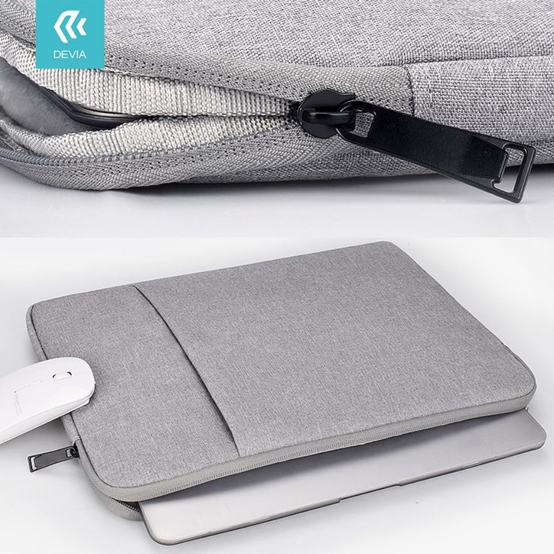 Túi chống sốc Devia 14 inch - Khóa kéo mượt mà, thiết kế gọn nhẹ dễ mang theo