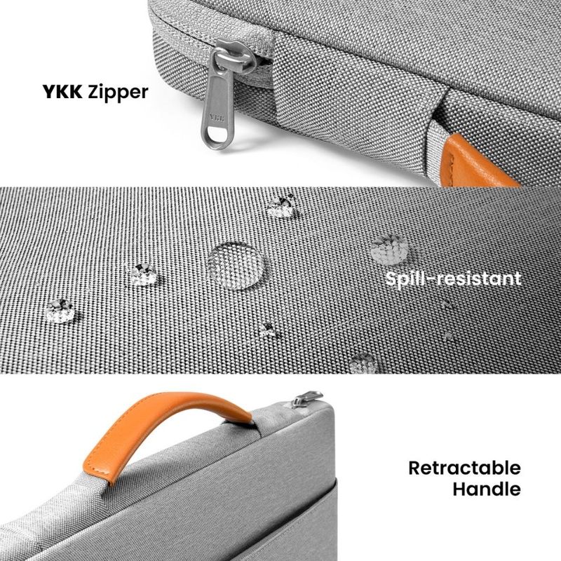 Túi chống sốc Tomtoc A22 Defender Laptop Briefcase 16 inch - Khả năng chống thấm và khóa kéo YKK cao cấp