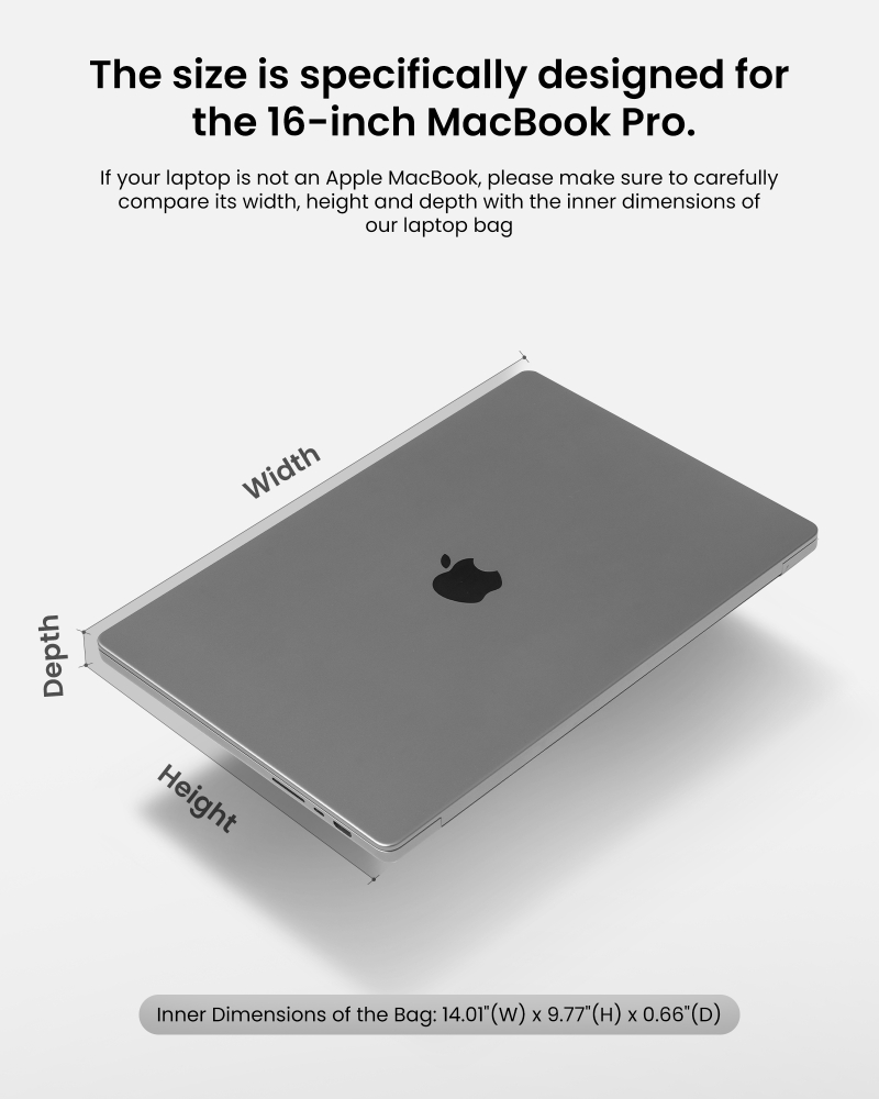 Túi đeo chéo Tomtoc A03 Protection Premium 16 inch - Kích thước chuẩn xác cho MacBook 16 inch
