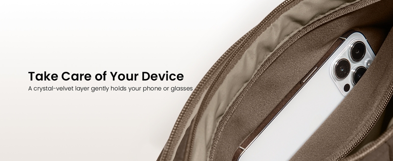 Túi xách Tomtoc T34 Terra Crossbody Bag - Lớp lót mềm bảo vệ thiết bị cá nhân