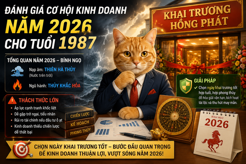 Đánh giá cơ hội kinh doanh năm 2026 cho tuổi 1987