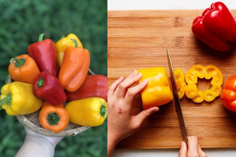 Ức gà xào ớt chuông (2)