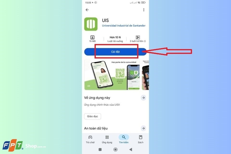 Tiến hành tải app về thiết bị của bạn