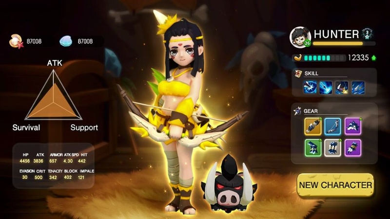 Tùy chỉnh kỹ năng và trang bị