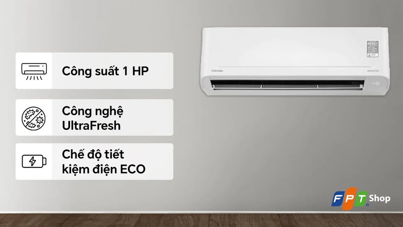 Máy lạnh Toshiba RAS-H10S5KCV2G-V (1 HP)