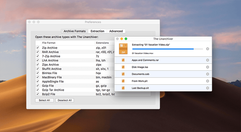 Các ứng dụng cần có khi mua MacBook mới - The Unarchiver