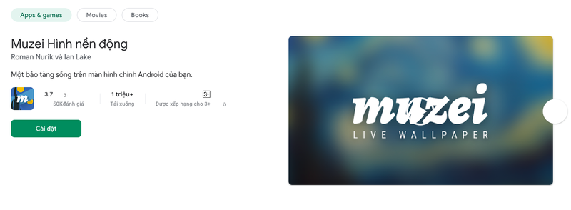 ứng dụng Live Wallpapers cho Android