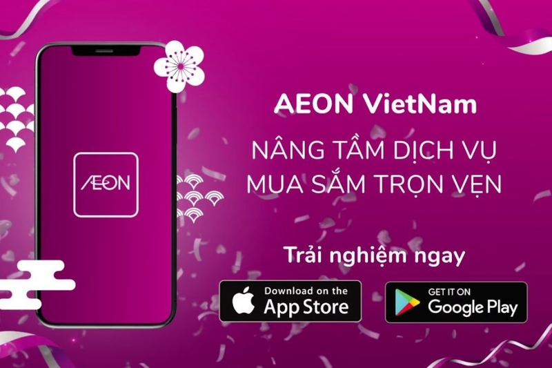 ứng dụng mua sắm online phổ biến nhất AEON Việt Nam