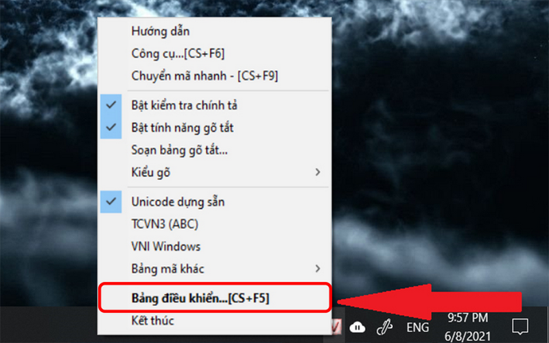 Di chuyển con trỏ chuột xuống góc dưới bên phải thanh Taskbar