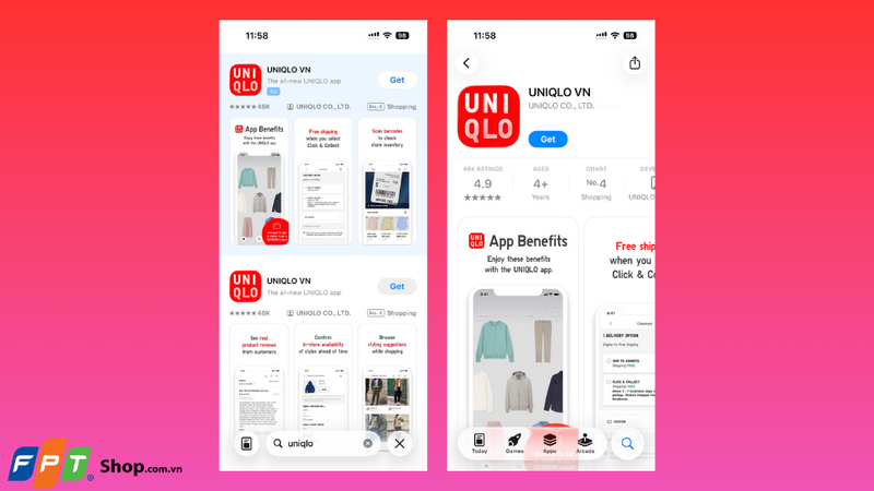 Cách tải ứng dụng UNIQLO VN