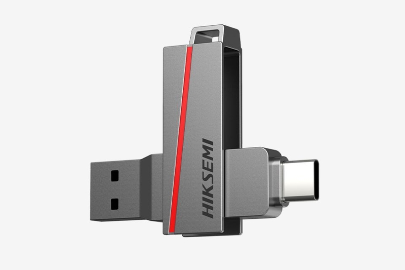 USB OTG 3.2 64GB Hiksemi Dual Type-C E307C Thiết kế Dual Interface USB-A và Type-C tiện dụng