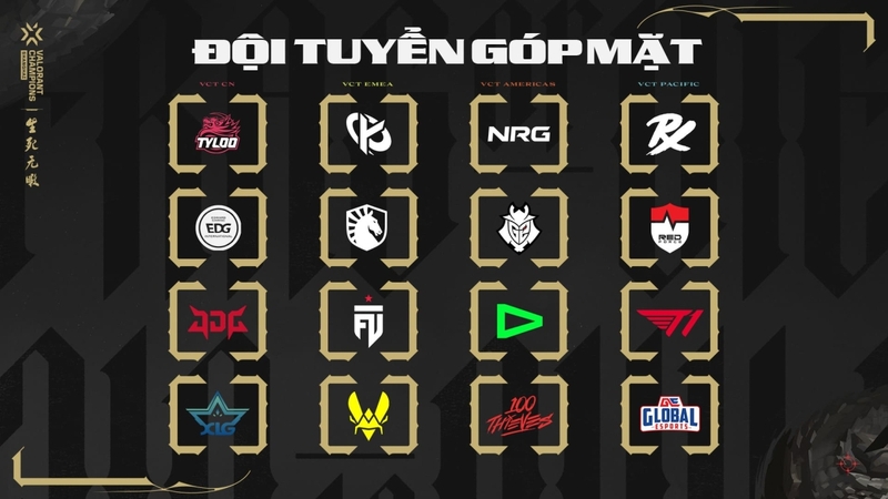 Các đội tuyển tham dự VALORANT Champions 2026