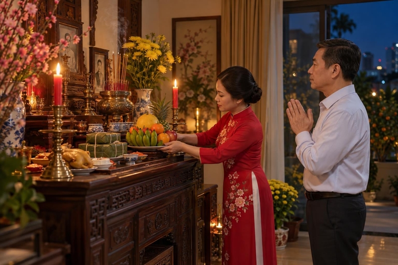 Các bước hành lễ đúng thứ tự tống cựu nghinh tân