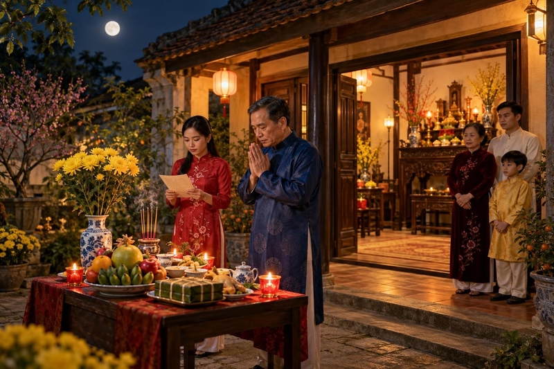 Thời gian tiến hành lễ cúng giao thừa chuẩn xác nhất là vào giờ Tý