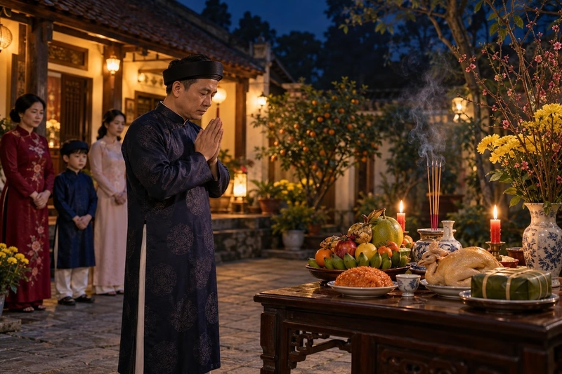 Toàn văn bài khấn giao thừa ngoài trời