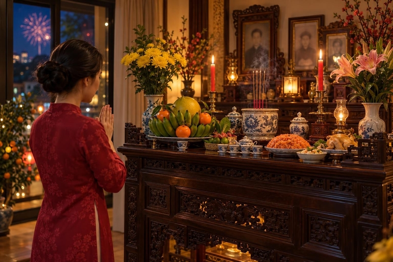 Lễ vật mâm cúng trong nhà
