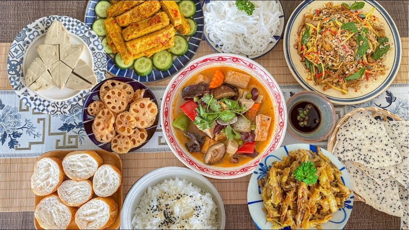 Mâm cỗ chay cúng Phật