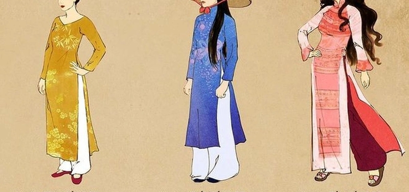 vẽ áo dài 4