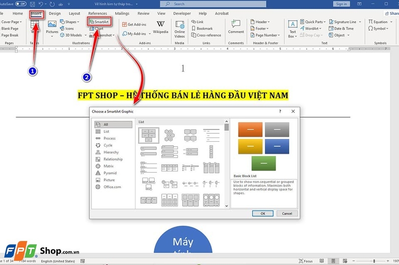 Cách vẽ kim tự tháp trong Word - Ảnh 03