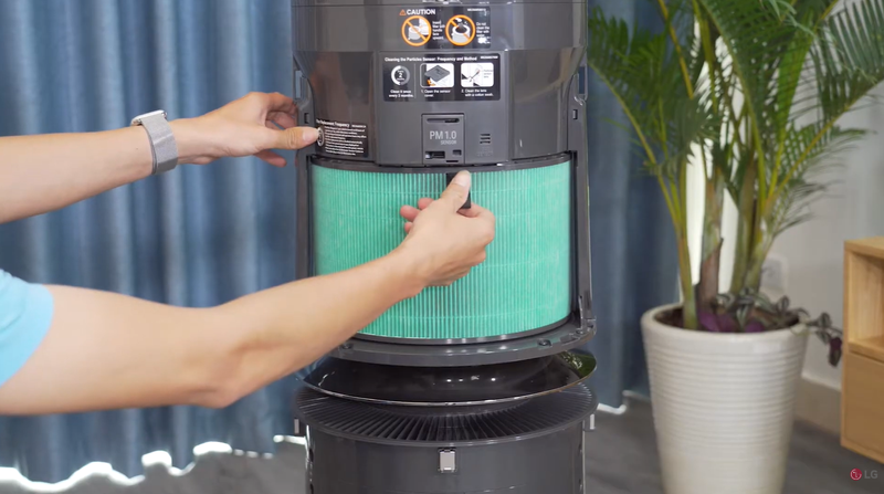 vệ sinh máy lọc không khí LG.4
