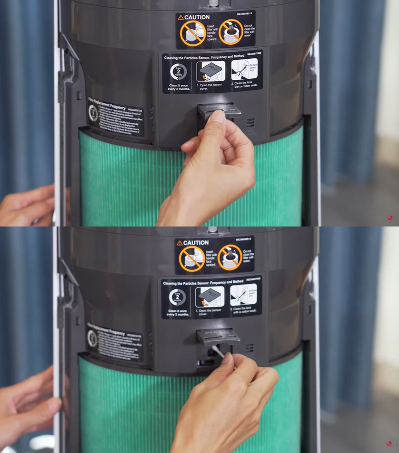 vệ sinh máy lọc không khí LG.8