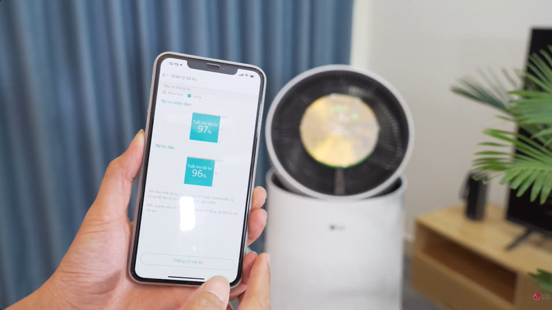 vệ sinh máy lọc không khí LG.app