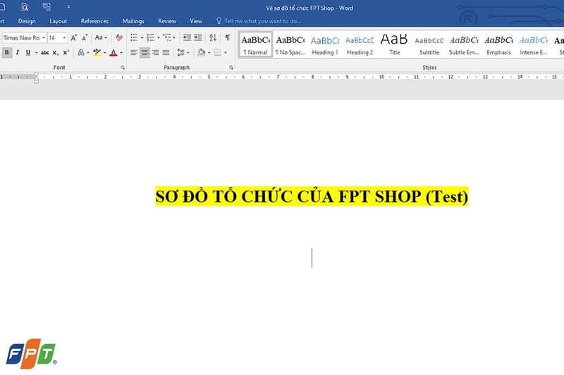 Vẽ sơ đồ tổ chức trong Word - Ảnh 02