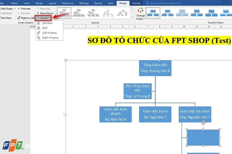 Vẽ sơ đồ tổ chức trong Word - Ảnh 08