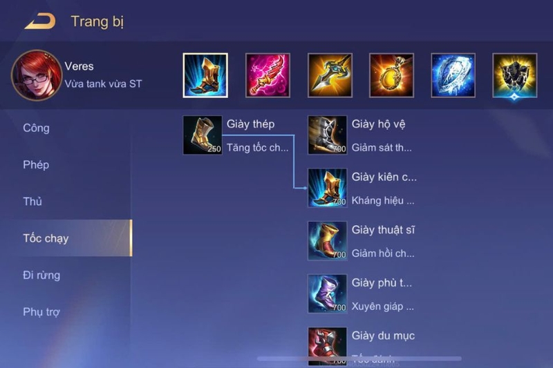 Trang bị đi đường Caesar