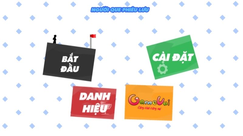 Vào link Game Vui nhấn Bắt đầu và chơi game