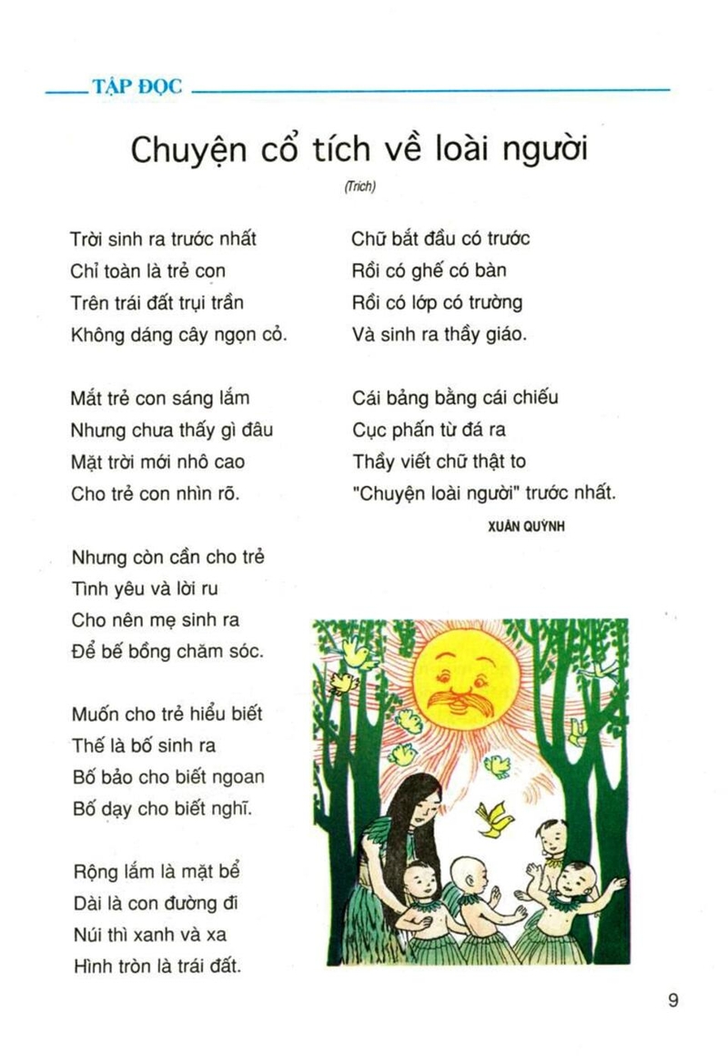 Mẫu bài làm cho bài thơ Chuyện cổ tích về loài người