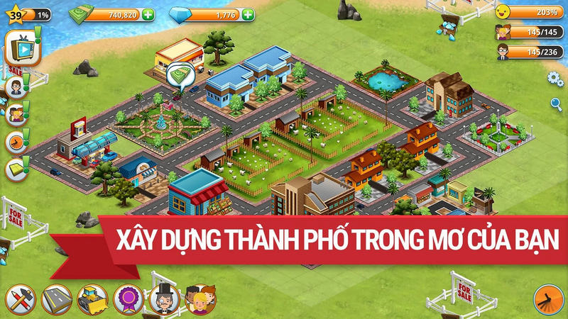 Village Island City Simulation 1