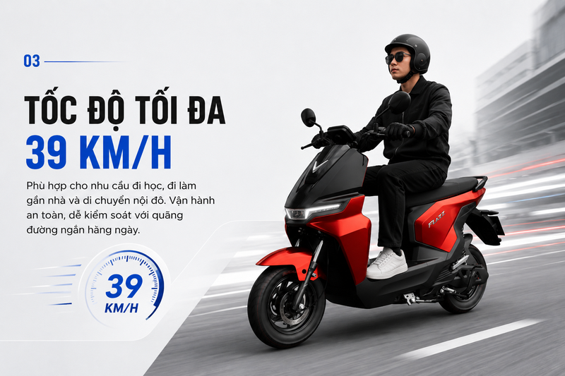 Tốc độ tối đa 39 km/h
