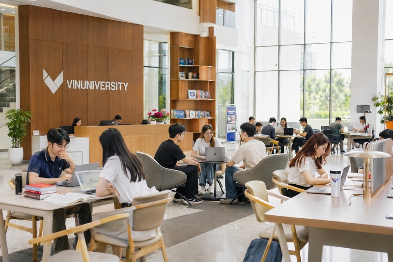 Không gian học tập và sinh hoạt sinh viên