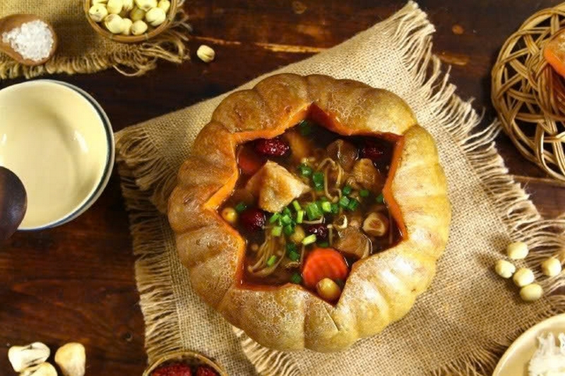 vịt hầm bí đỏ ảnh 5